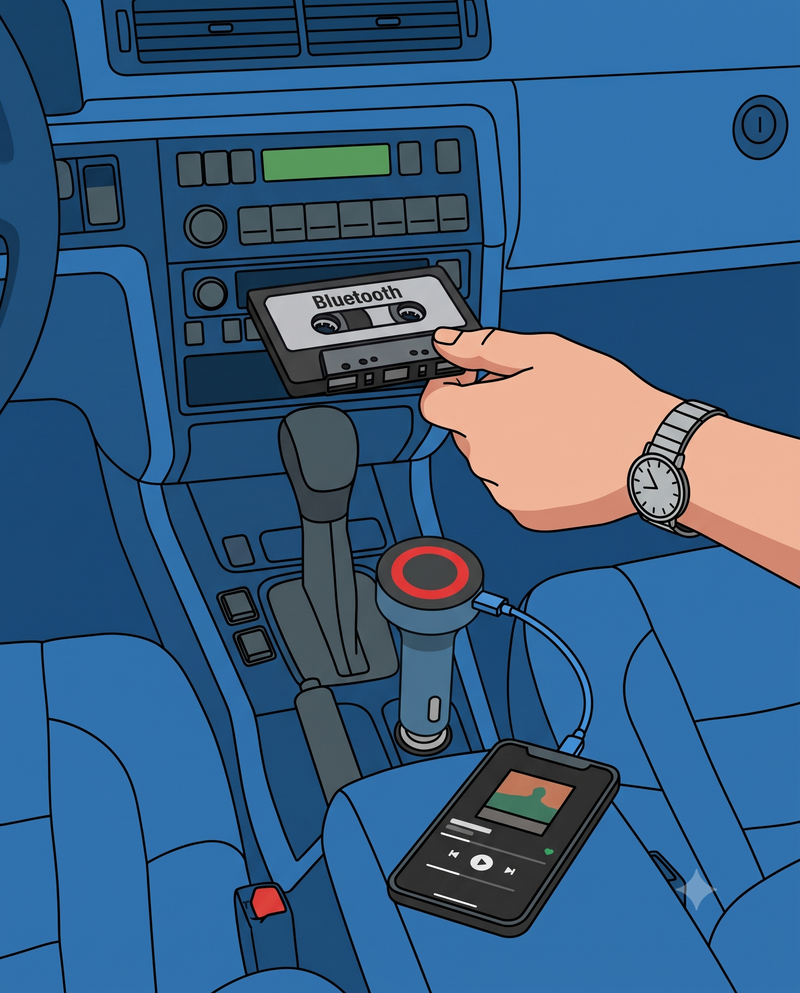 ネオクラ車でも、気軽にスマートフォンの音楽を楽しもう。２つの便利アイテムを紹介！